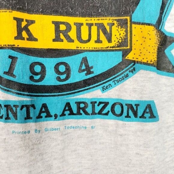 Kayenta Arizona 5K T Shirt Vintage 90s 1994 Dee Dawes Run 50/50 Made In USA Mens - Picture 3 of 7